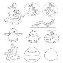 No Stamp  Easter Bunny